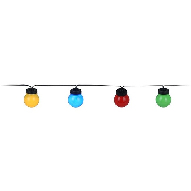 Garden lighting String light - 10 colored LED lamps