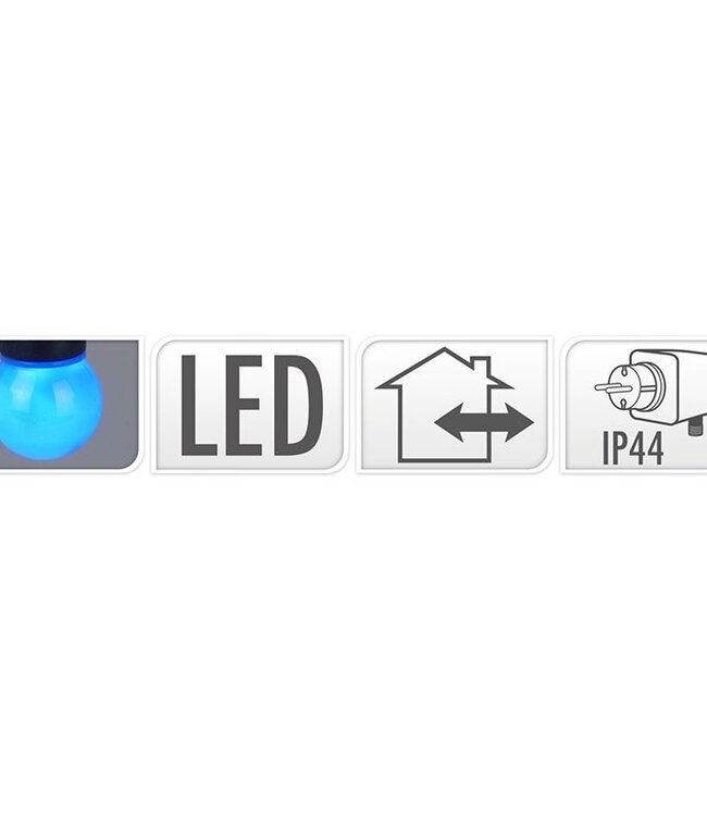 Tuinverlichting  Lichtsnoer - 10 gekleurde LED-lampen