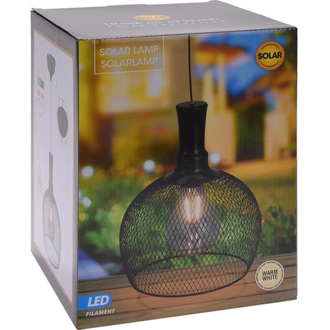 Home&Styling Solar-Hängelampe - Metall