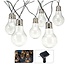 ProGarden Party lighting - Solar - Warm White - 10 LED Lamps - Transparent