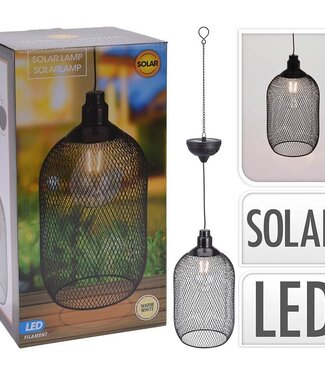 Solar Hanglamp - LED filament - metaal - warm wit