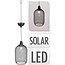 Solar-Hängelampe - LED-Filament - Metall - warmweiß