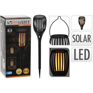 ProGarden Gartenlampe Fackel - Solar - LED-Flammeneffekt