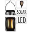 ProGarden Gartenlampe Fackel - Solar - LED-Flammeneffekt - 3-in-1: Erdspießstrahler, stehend, hängend - 47 cm