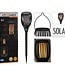 Solar Tuinlamp Fakkel Zwart - LED vlameffect - 3-in1: prikspot, staand, hangend