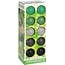 ProGarden Decorative garland illuminated - 20 LED Cotton Lanterns - with Timer - Green