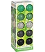 Decoratieslinger verlicht - 20 LED Lampionnen van Katoen - met Timer - Groen