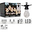 Party lighting for the Garden - 450 cm - warm white - 10x8 Micro LED