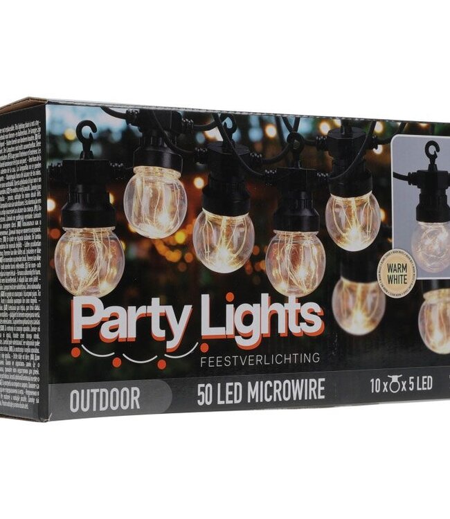Feestverlichting voor de Tuin - 450cm - warm wit - 10x5 Micro Led