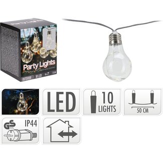 Party lighting for the Garden - 450 cm - warm white - 10x5 LED
