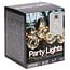 Partybeleuchtung für den Garten - 450 cm - warmweiß - 10 × 5 LED - geflochtenes Kabel