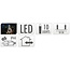 Partybeleuchtung für den Garten - 450 cm - warmweiß - 10 × 5 LED - geflochtenes Kabel