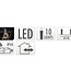 Feestverlichting voor de Tuin - 450cm - warm wit - 10x5 LED - gevlochten snoer