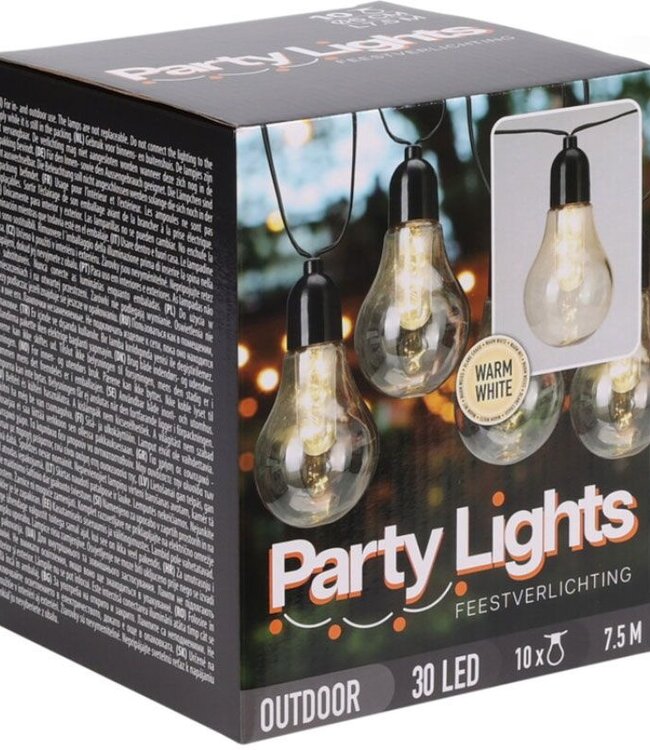 Feestverlichting voor de Tuin - 450cm - warm wit - 10x3 LED