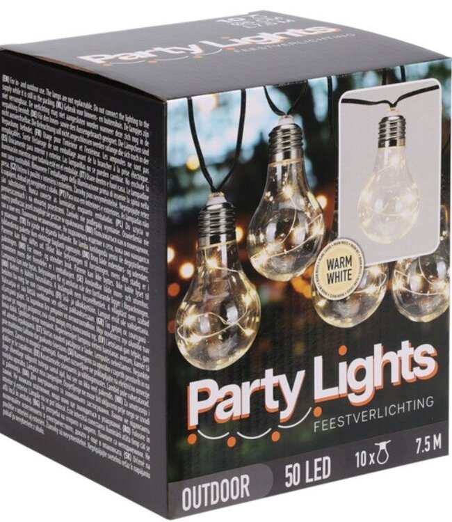 Feestverlichting voor de Tuin - 450cm - warm wit - 10x5 LED