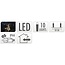 Partybeleuchtung für den Garten - 450 cm - warmweiß - 10 × 5 LED