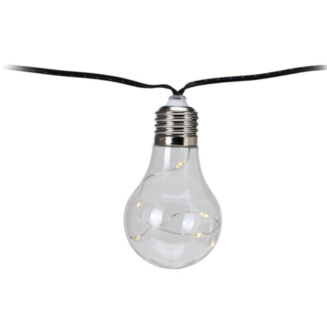 Partybeleuchtung für den Garten - 450 cm - warmweiß - 10 × 5 LED