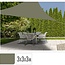 Schaduwdoek driehoek 3x3x3m - groen