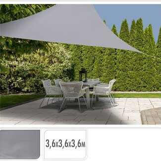 Schaduwdoek driehoek 360x360x360 - grijs