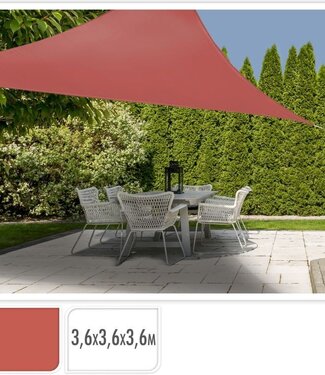 Schaduwdoek driehoek 360x360x360 - terra