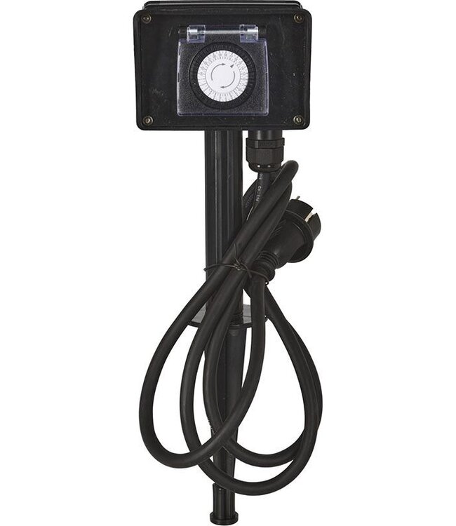 Tuincontactdoos 2-Voudig met Timer