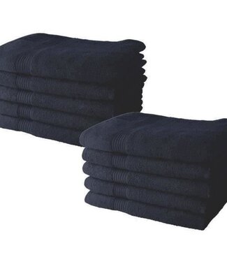 TODAY Set van 10 Luxe Handdoeken – 50x90 cm – 100% Katoen – Marine