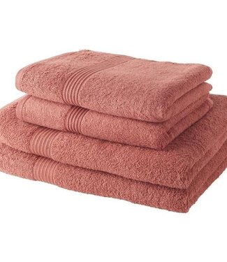TODAY Set of 4 Luxury Bath Towels – 100% Cotton – Terracotta