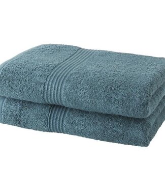 TODAY Set van 2 Luxe Handdoeken – 50x90 cm – 100% Katoen – Pauw