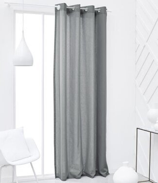 TODAY Ring Curtain – 140x240 cm – 100% Cotton – Steel