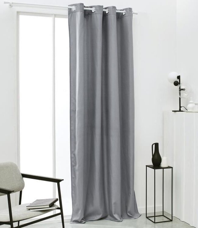 Essential Plain Thermal Insulating Curtain – 140x240 cm – Steel
