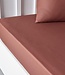 Hoeslaken – 160x200+30 cm – 2-Persoons – 100% Katoen – Terracotta