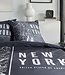 Beddengoedset – JAVA – 2-Persoons – 240x220 cm – Katoen – New York Print – Zwart