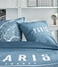 Beddengoedset – JAVA – 2-Persoons – 240x220 cm – Katoen – Parijs Print – Blauw