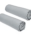 Set van 2 Hoeslakens – 160x200 cm – 2-Persoons – 100% Katoen – Staal