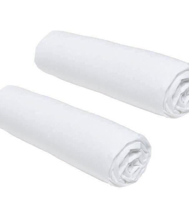 Set van 2 Dekbedovertrekken – 160x200 cm – 2-Persoons – 100% Katoen – Krijt