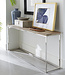 Console Table – Ace – Reclaimed Fir & Polished Stainless Steel – 76x170x38 cm