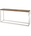 Consoletafel – Ace – Reclaimed Fir & Gepolijst Roestvrij Staal – 76x170x38 cm