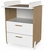 Duoset 60 – Ledikant 60x120 cm & Commode 2 Lades – NAILI – Hamilton/Mat Wit