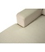 4-Zits Hoekbank Links – PAUL – Koord – Beige Stof – 216x141x79 cm