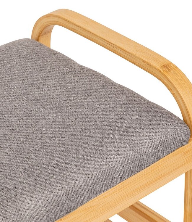 Bamboo Shoe Rack with Bench