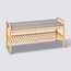 Bamboo Shoe Rack with Bench