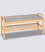 Bamboo Shoe Rack with Bench