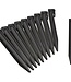 Black Bag of 10 Garden Edge Anchors – Polypropylene – H 26.7 x 1.9 x 1.8 cm