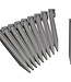 Set of 10 Garden Edge Anchors – Polypropylene – H 26.7 x 1.9 x 1.8 cm – Grey