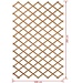 Natuurlijke houten tuinafscheiding – 100 x 200 cm