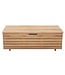Garden Storage Box 190L – FSC Eucalyptus Wood – Teak Effect – With Wheels – 48.5 x 109.5 x 37 cm