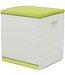 Lockable Storage Box with Wheels – 190 L – Beige/Pistachio