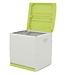 Lockable Storage Box with Wheels – 190 L – Beige/Pistachio