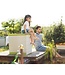 Lockable Storage Box with Wheels – 190 L – Beige/Pistachio
