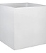 PLASTIC EDA Graphit Vierkant bloemblad - 57 L - 49,5 x 49,5 x 49,5 cm - Witte ceruse